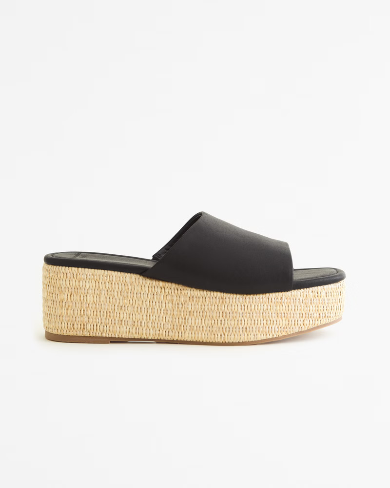 Women's Straw Platform Heels | Women's Shoes | Abercrombie.com | Abercrombie & Fitch (US)
