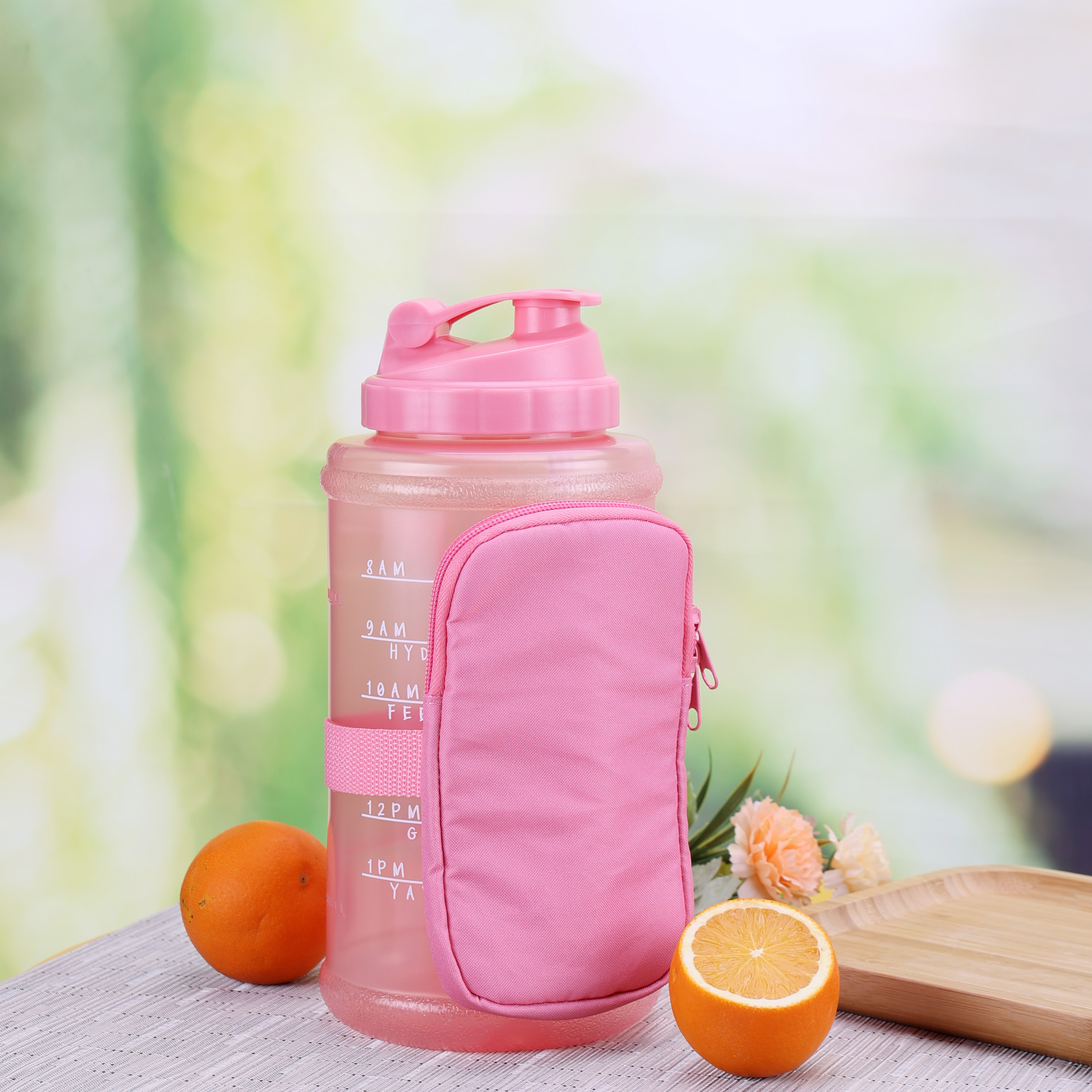 Mainstays 74-Ounce Plastic Bottle with Accessory Bag, Pink | Walmart (US)