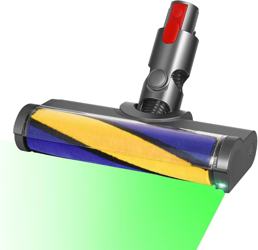MOPEI LED Soft Roller Clean Head Compatible with Dyson V8 V10 V11 V15, Illuminating Hidden Dust a... | Amazon (UK)