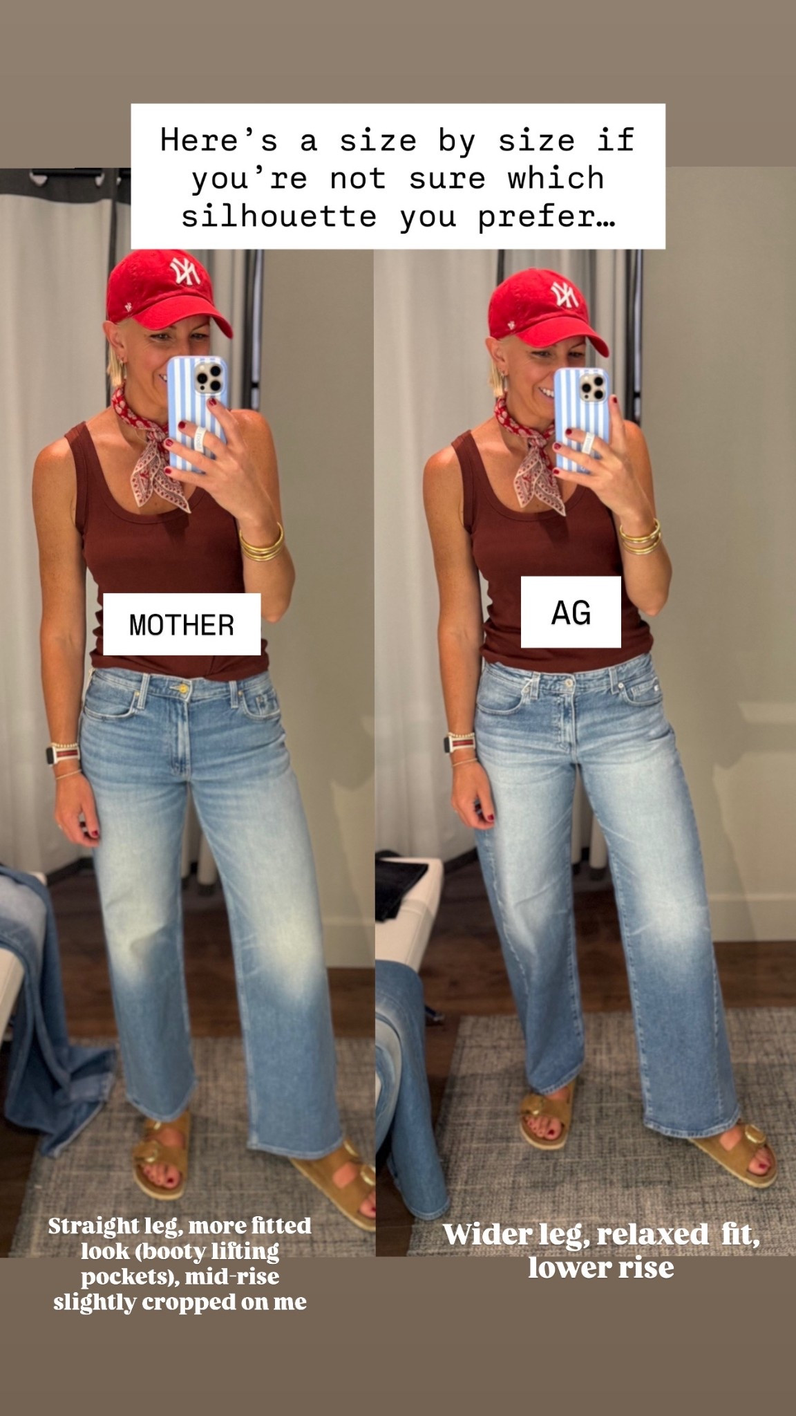 Summer jeans that are curvy girl, friendly, and feel like you’re wearing sweatpants. They’re so soft!
Wearing a size 28 in the MOTHER jeans (they fit tighter in the hips, but & thighs) but have stretch. Wearing size 27 in the AG jeans - I’m 5’10” for height reference 👍🏻

#LTKSeasonal #LTKOver40 #LTKStyleTip