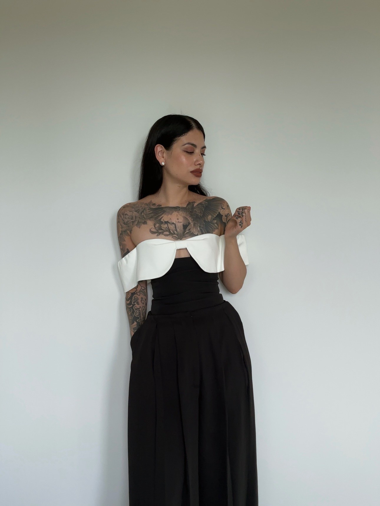 I might consider sizing down in this top of you have a small bust size! I ended up getting my top tailored to fit me better! Pleated pants from commense, off the shoulder top from revolve, and ballet flats from dolce vita!

#LTKSaleAlert #LTKStyleTip #LTKSeasonal