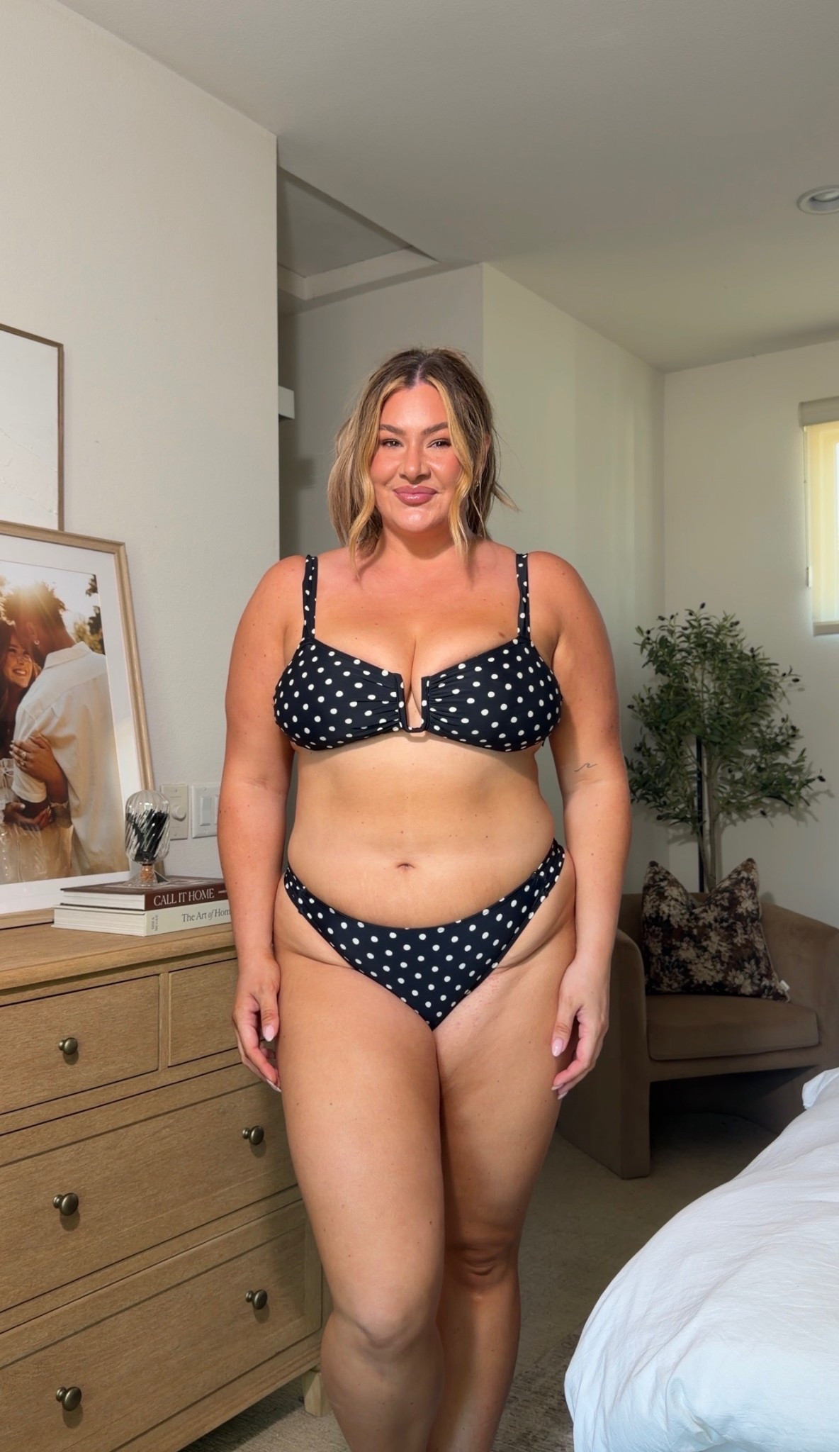 Loveeeee a polka dot bikini!! Wearing an xl!

#LTKSwim #LTKTravel #LTKMidsize