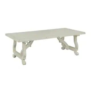 Coast to Coast Orchard Park 54 in. White Large Rectangle Wood Coffee Table-22521 - The Home Depot | The Home Depot