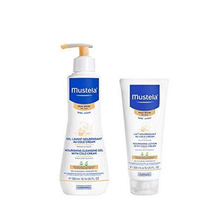 Mustela Baby Dry Skin Bath Time Gift Set - Baby Skin Care Essentials - with Natural Avocado & Cold C | Walmart (US)