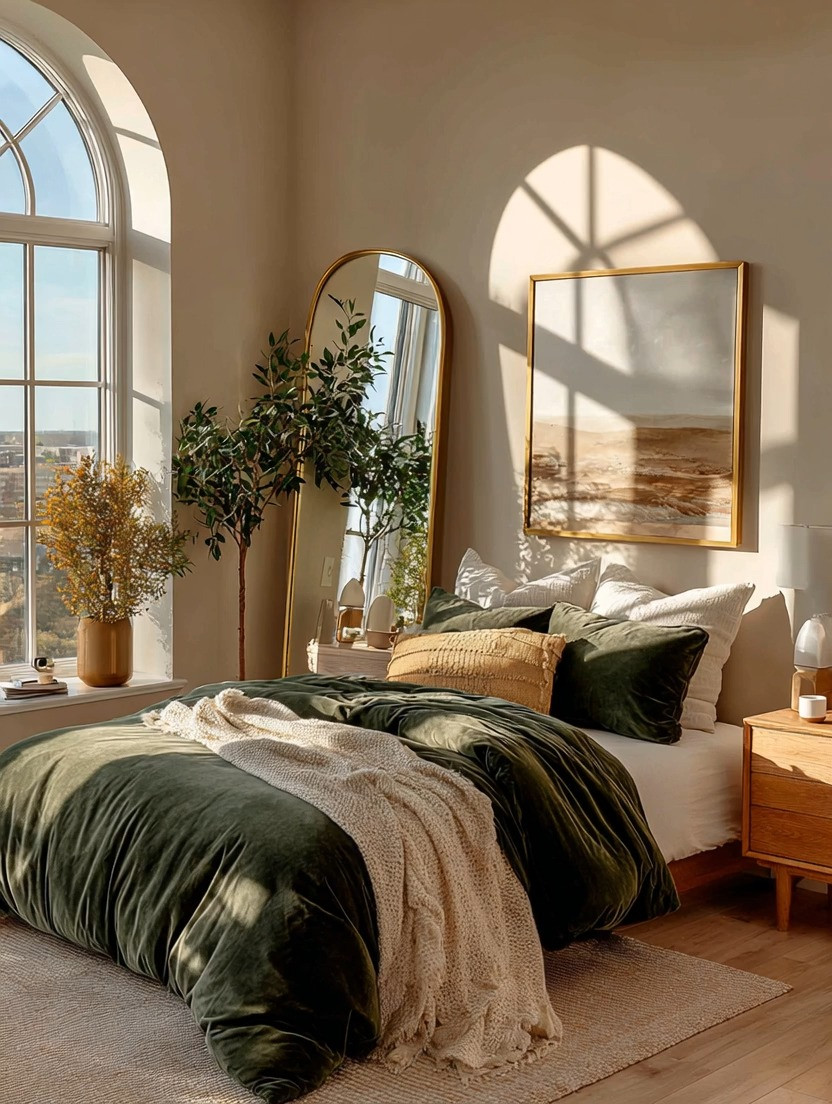 Need a spring bedroom refresh… without redoing everything?

Start with just three pieces:

A gold frame mirror.
A rich green bedding set.
And a simple statement plant.

That’s it.

The mirror adds light and depth.
The green brings freshness and calm.
And the plant ties everything back to nature.

Together, they instantly make your bedroom feel lighter, warmer, and more elevated—perfect for spring.

No renovation. Just intentional updates.

We’ve linked multiple mirror styles, green bedding options, and indoor plants so you can recreate this look effortlessly.

#BedroomRefresh #SpringDecor #SimpleUpgrades 

 #LTKHome