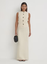 Cream Knit Waistcoat- Anine | 4th & Reckless