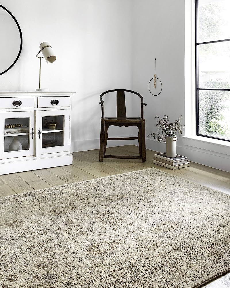 Loloi II Teagan Collection TEA-03 Ivory/Sand, Traditional 6'-7" x 9'-2" Area Rug | Amazon (US)