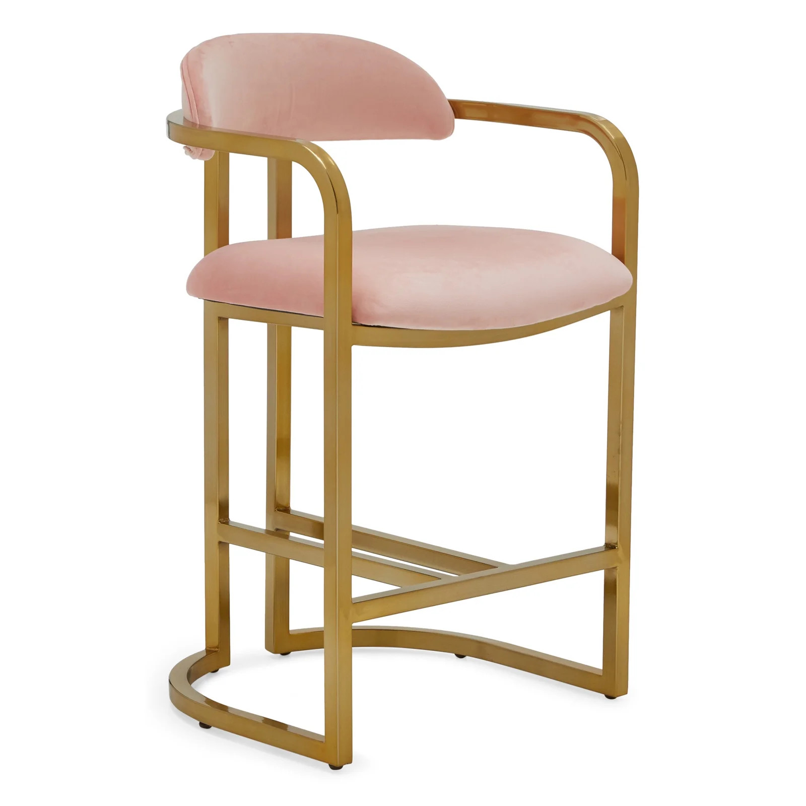 MoDRN Glam Marni Metal Base Counter Stool, Multiple Colors - Walmart.com | Walmart (US)