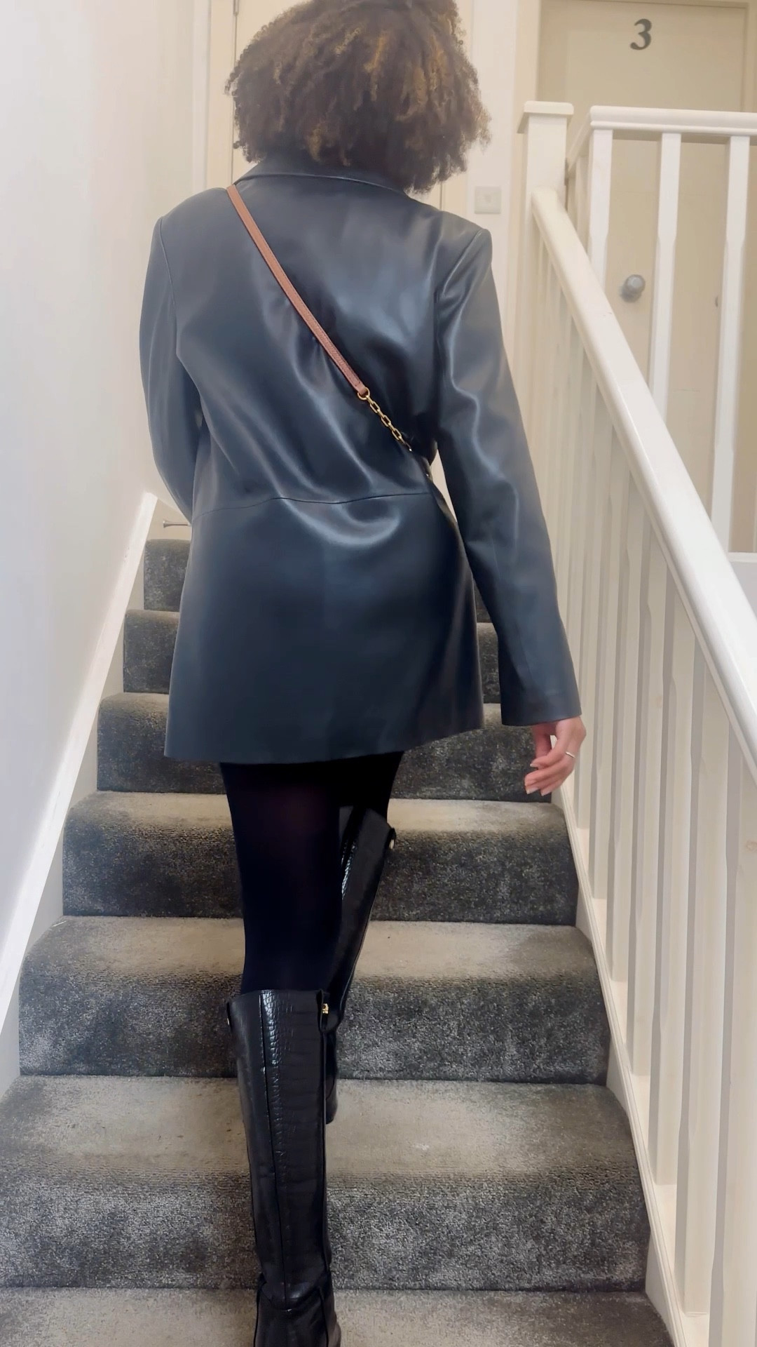An oversized “leather” blazer & turtle neck dress combo never fails meblack

#LTKstyletip #LTKwinter #LTKuk