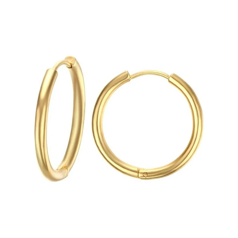 Stainless Steel Round Cartilage Earrings Women Tragus Earrings 12 mm 20 mm | Walmart (US)