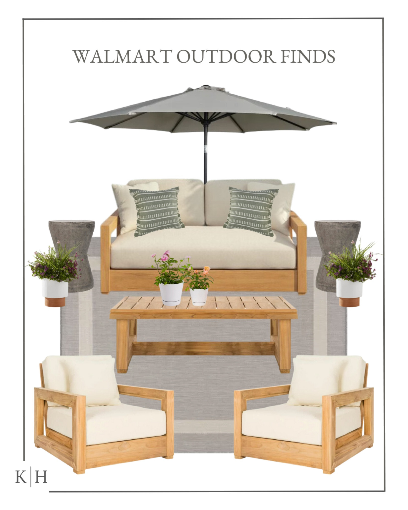 These teak wood outdoor patio furniture pieces from Walmart look so beautiful! All of these finds are stunning and I love how well they pair together. If you’re still looking for quality outdoor furniture that’s affordable, I recommend these pieces! 

#LTKFind #LTKhome #LTKSeasonal