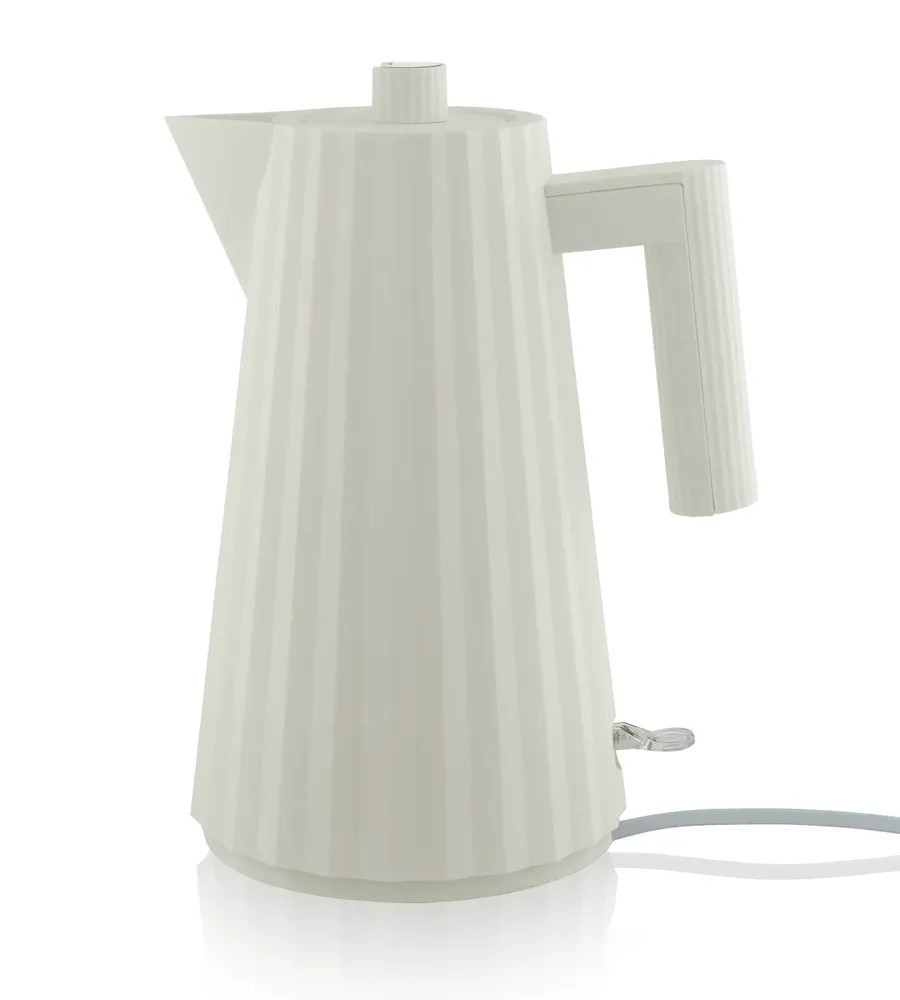 Alessi Electric Kettle - Plisse White - 1.7L | Coggles (Global)