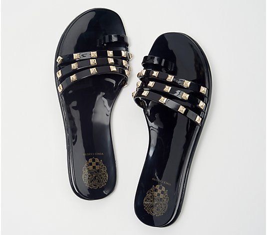 Vince Camuto Studded Jelly Sandals - Elishenta | QVC