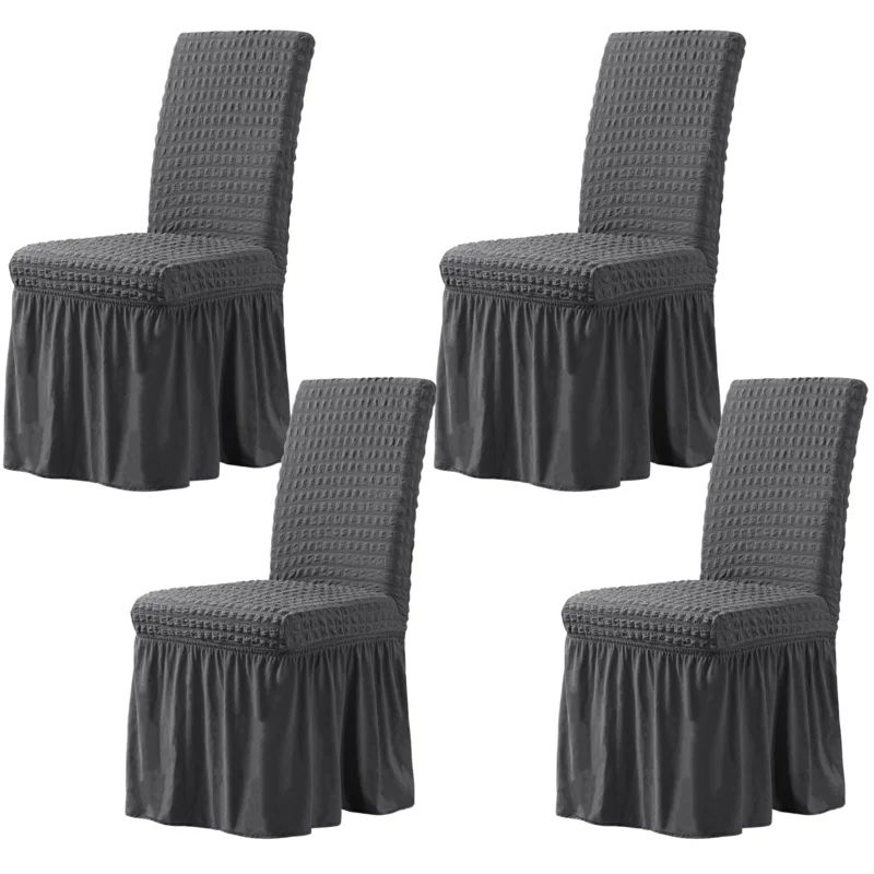 Universal Box Cushion Dining Chair Slipcover (Set of 4) | Wayfair Professional