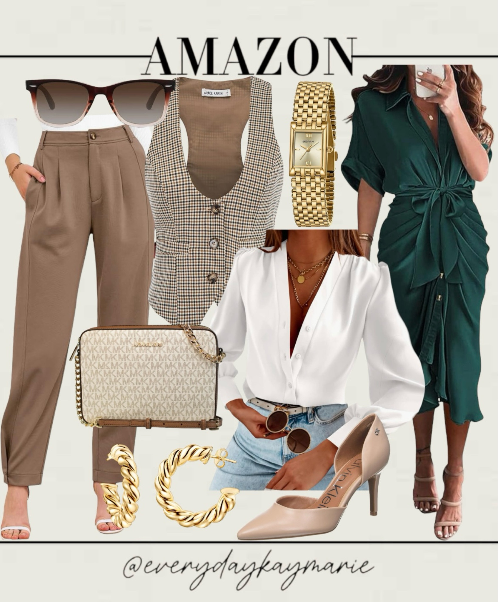 Business attire fashion faves 💕

#dress #businessprofessional #workwear #workoutfit #sunglasses #goldjewelry

#LTKWorkwear #LTKStyleTip #LTKFindsUnder100