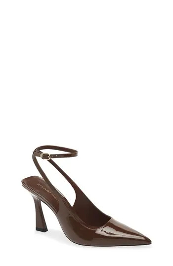 Stuart Weitzman Vinnie 85 Strap Pump in Walnut at Nordstrom Rack, Size 6.5 | Nordstrom Rack