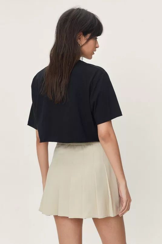 Tailored High Waisted Pleated Mini Skirt | NastyGal (UK, IE)
