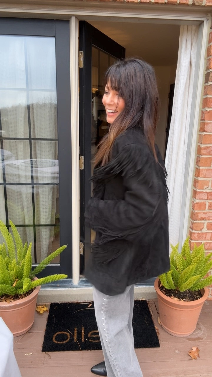 Everyday look vs. special occasion look 

Abercrombie for me at 60?! Who knew but these jeans are the perfect length on me and so comfy! I’m wearing size 28 jeans and medium tee (the only size they had left in store) small in the suede fringe jacket m. Medium in gold lame dress 

#LTKCyberWeek #LTKSaleAlert #LTKFindsUnder100