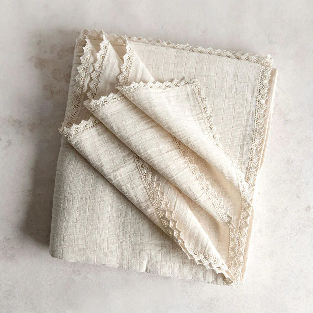 Pointelle Lace Tablecloth | Roan Iris