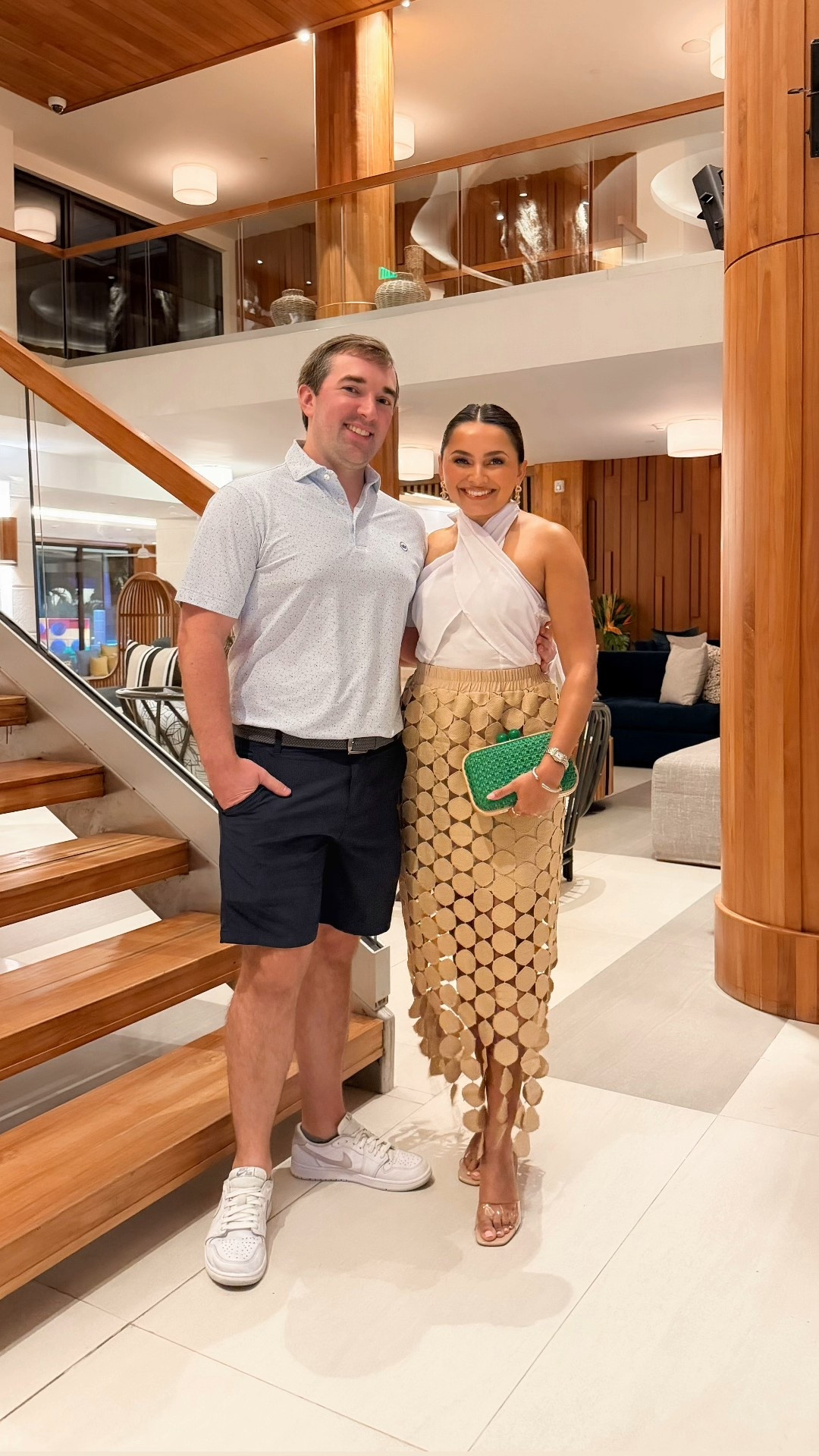 Vacation Outfit for Dinner!
White halter top size xs TTS
Fringe skirt in khaki size small TTS
Clear heels size 5 TTS 

#LTKootd #LTKPetite #LTKTravel