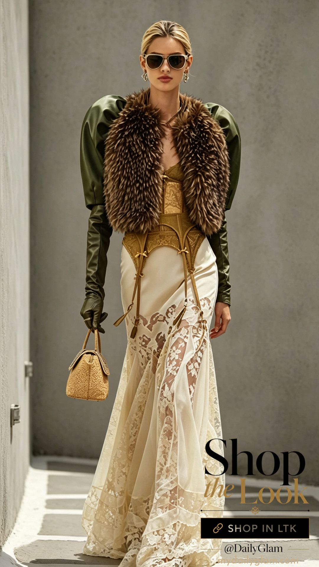 Vintage‑Glam Fur‑Trimmed Lace Mermaid Maxi Look

#VintageGlamOutfit #LaceMermaidDress #FallLayeredLook #SpecialEventStyle #GlamOOTD 

 #LTKootd #LTKOver40 #LTKWedding