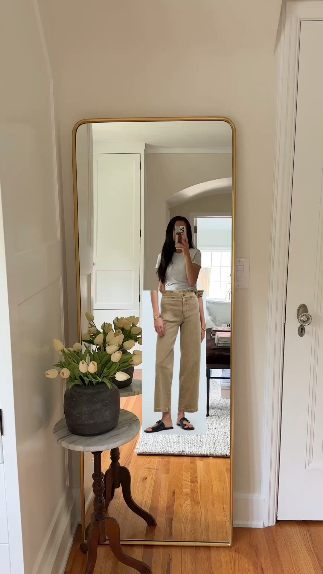 Madewell try-on for our road trip to the Dakotas. These khaki wide leg cropped pants were baggy in the back for me but I think if you’re taller, they would fit great. They’re on sale + EXTRA 50% off with code: LONGWEEKEND. 

#LTKSaleAlert #LTKFindsUnder50 #LTKStyleTip