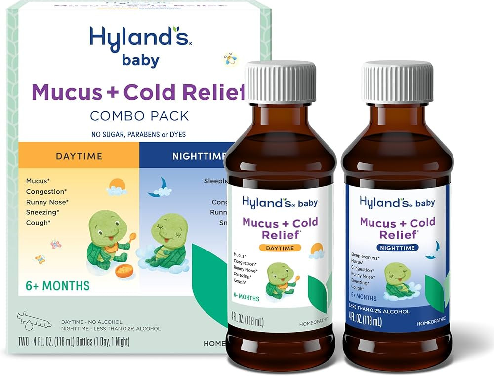 Hyland's Baby Mucus and Cold Relief, Day and Night Value Pack, Infant And Baby Cold Medicine, Dec... | Amazon (US)