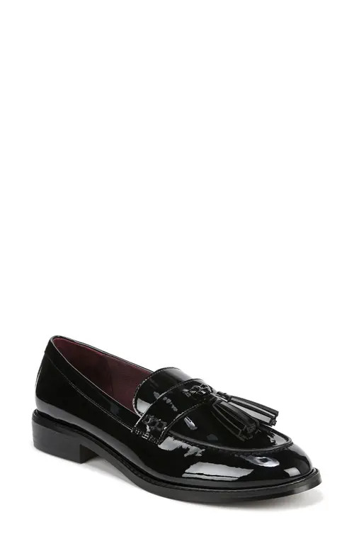 Franco Sarto Carolyn Low Tassel Loafer in Black at Nordstrom, Size 9.5 | Nordstrom