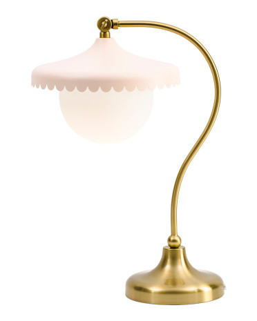 19in Scalloped Metal Shade Table Lamp | Lighting | Marshalls | Marshalls
