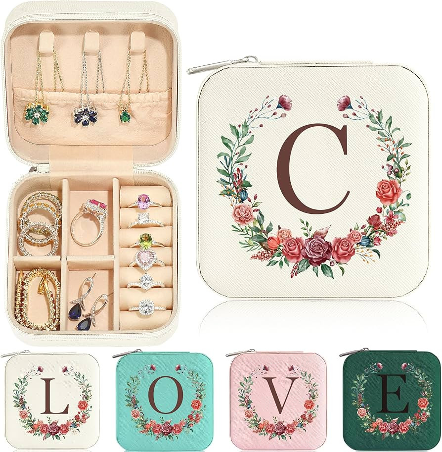 Parima Mothers Day Gifts for Mom - Mom Gifts | Personalized Birthday Gift for Mom | Mom Gifts From Daughter | Mother In Law Gifts | Mothers Day Gifts for Grandma | White Travel Jewelry Case | C | Amazon (US)