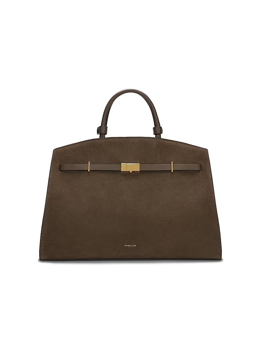 Women's The Hudson Suede Tote Bag - Mocha Suede | Saks Fifth Avenue