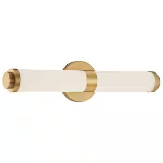 Access Lighting Aqua 4.5 in. Brushed Gold Vanity Light Bar with Opal Glass Shade 62530LEDD-BG/OPL... | The Home Depot