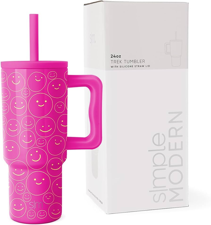 Simple Modern Kids 24 oz Tumbler with Handle and Silicone Straw Lid | Spill Proof and Leak Resist... | Amazon (US)