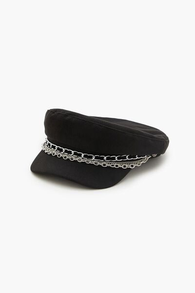 Tiered Chain-Trim Cabbie Hat | Forever 21