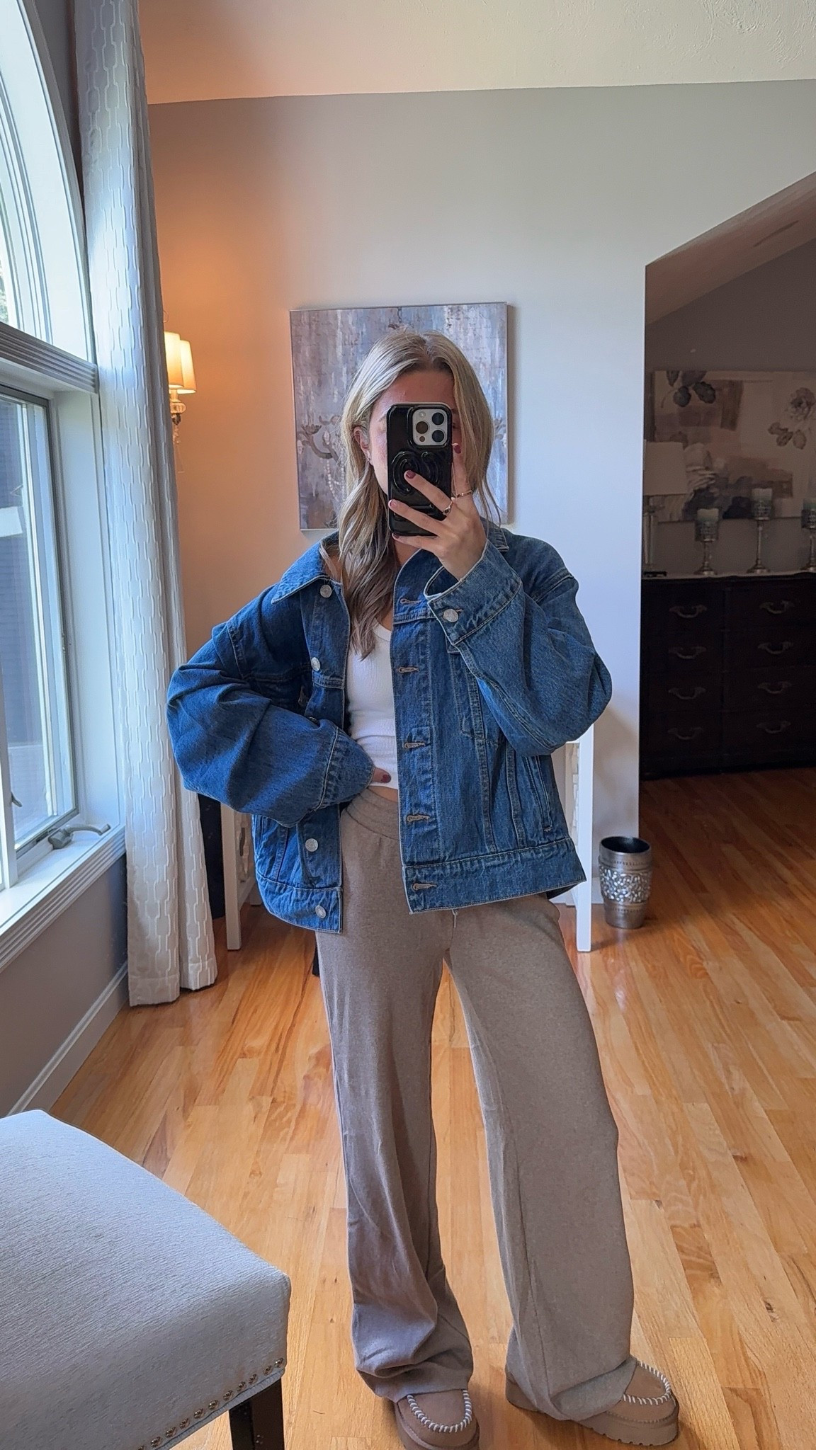 wearing a xs in tank and jacket, xs short in pants