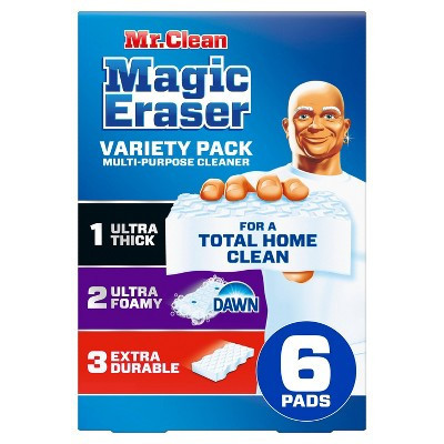Mr. Clean Magic Eraser Variety Pack Multi-Purpose Cleaner - 6ct | Target