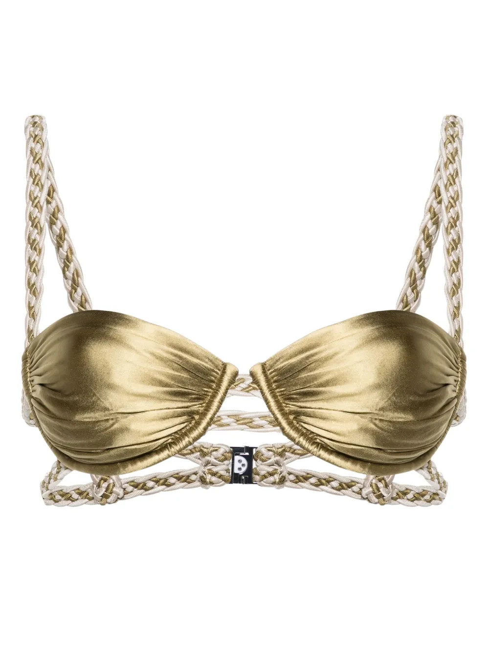 Isa Boulder braided-straps Bikini Top | Green | FARFETCH UK | Farfetch Global