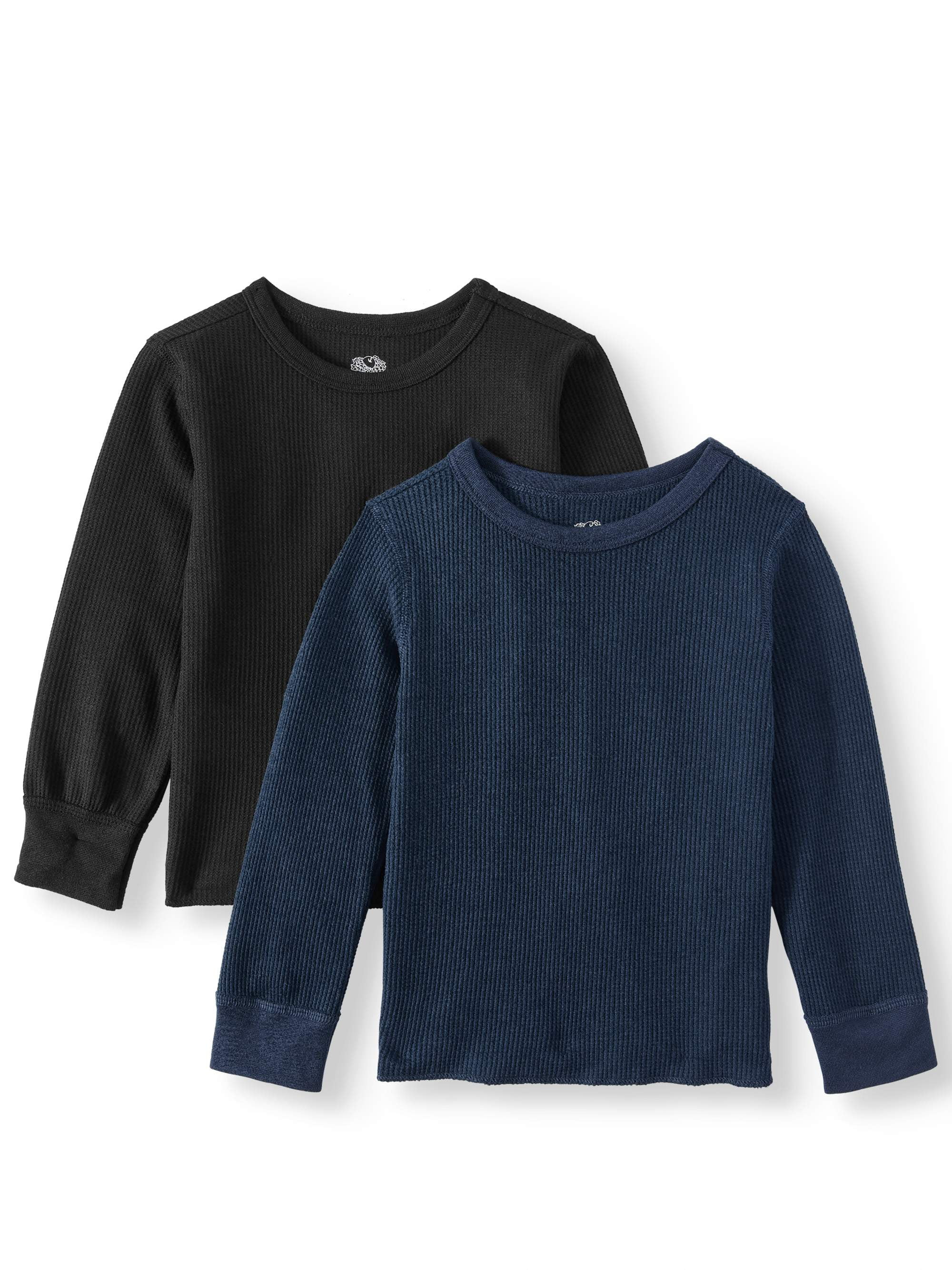 Fruit of the Loom Toddler Boys' Waffle Knit Thermal Shirts, 2-Pack | Walmart (US)
