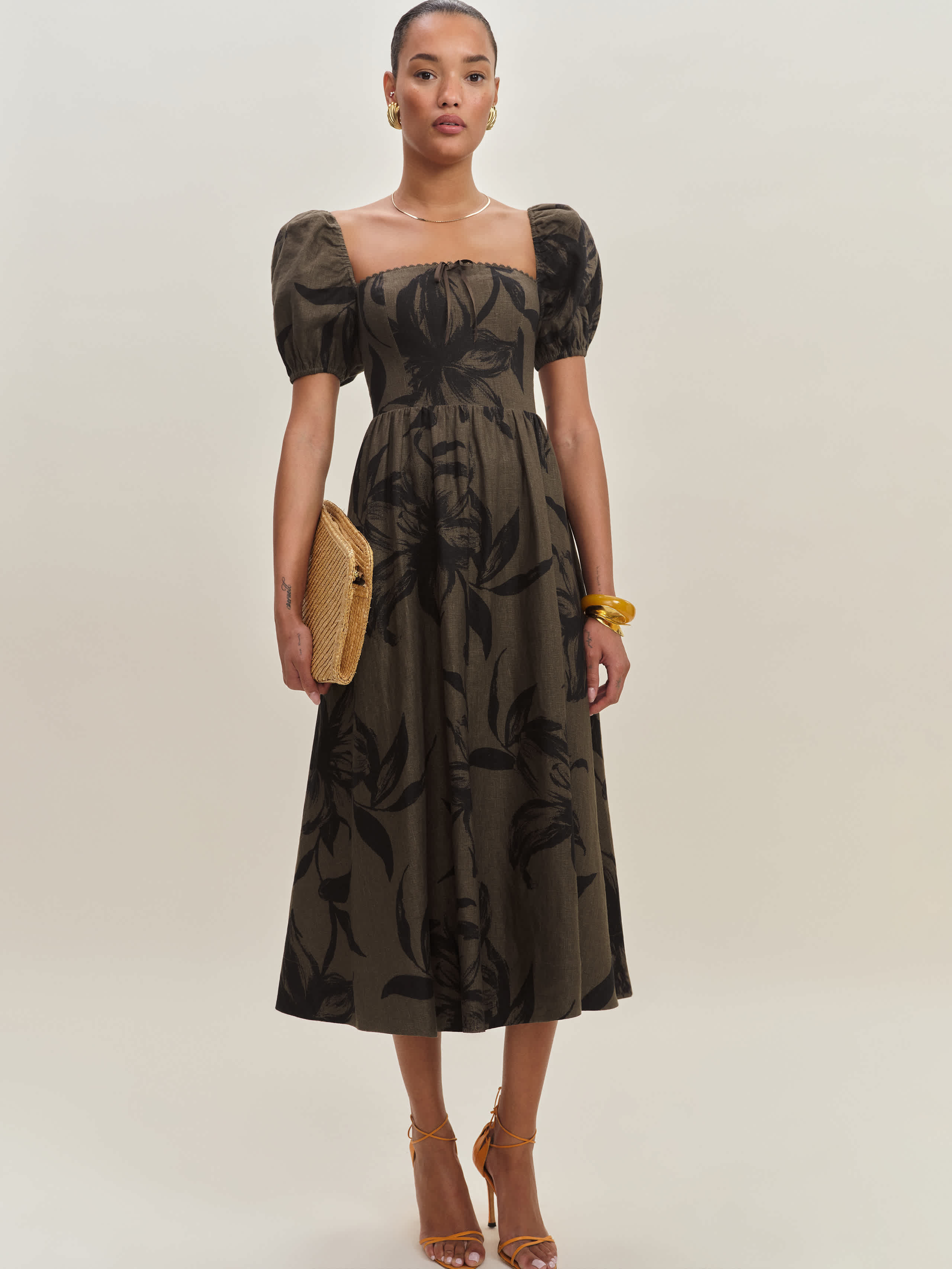 Marella Linen Dress | Reformation (Global)