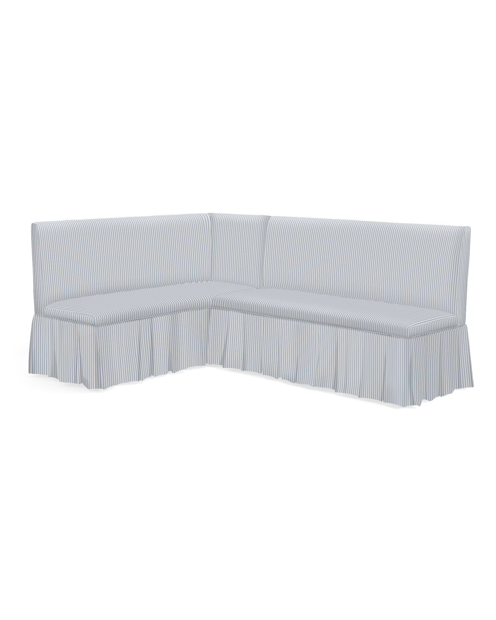 Ross Left-Facing Pleated Dining Banquette | Serena and Lily