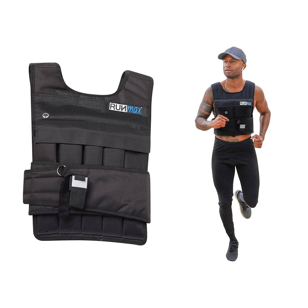 RUNFast RUNmax Pro Weighted Vest, 40 lb, Black | Amazon (US)
