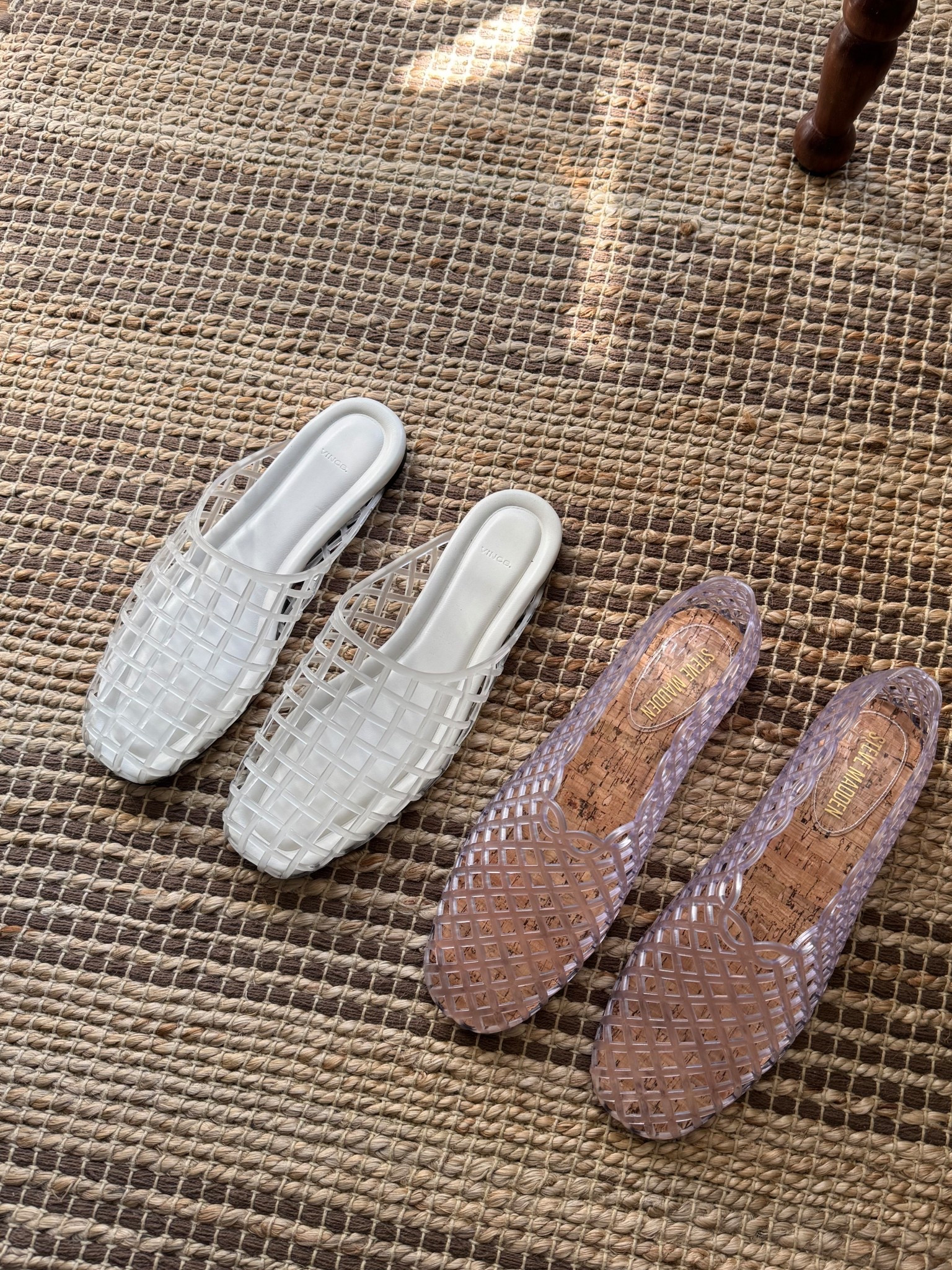 Both great pairs! I sized down in the Vince to an 8 and sized up in the Steve Madden to a 9. I'm normally a US 8.5. Both are comfortable! 