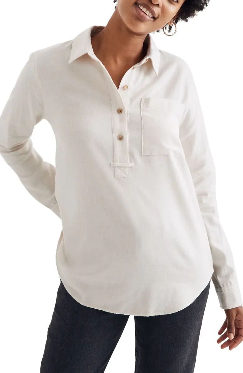 Flannel Classic Ex-Boyfriend Popover Shirt | Nordstrom