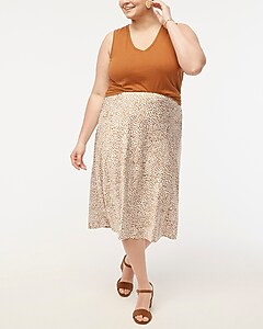Printed bias slip skirt | J.Crew Factory