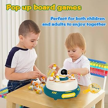 Pop Up Rocket Board Games for Kids Ages 3-12,Fun Family and Preschool Toddler Board Games Music T... | Amazon (US)