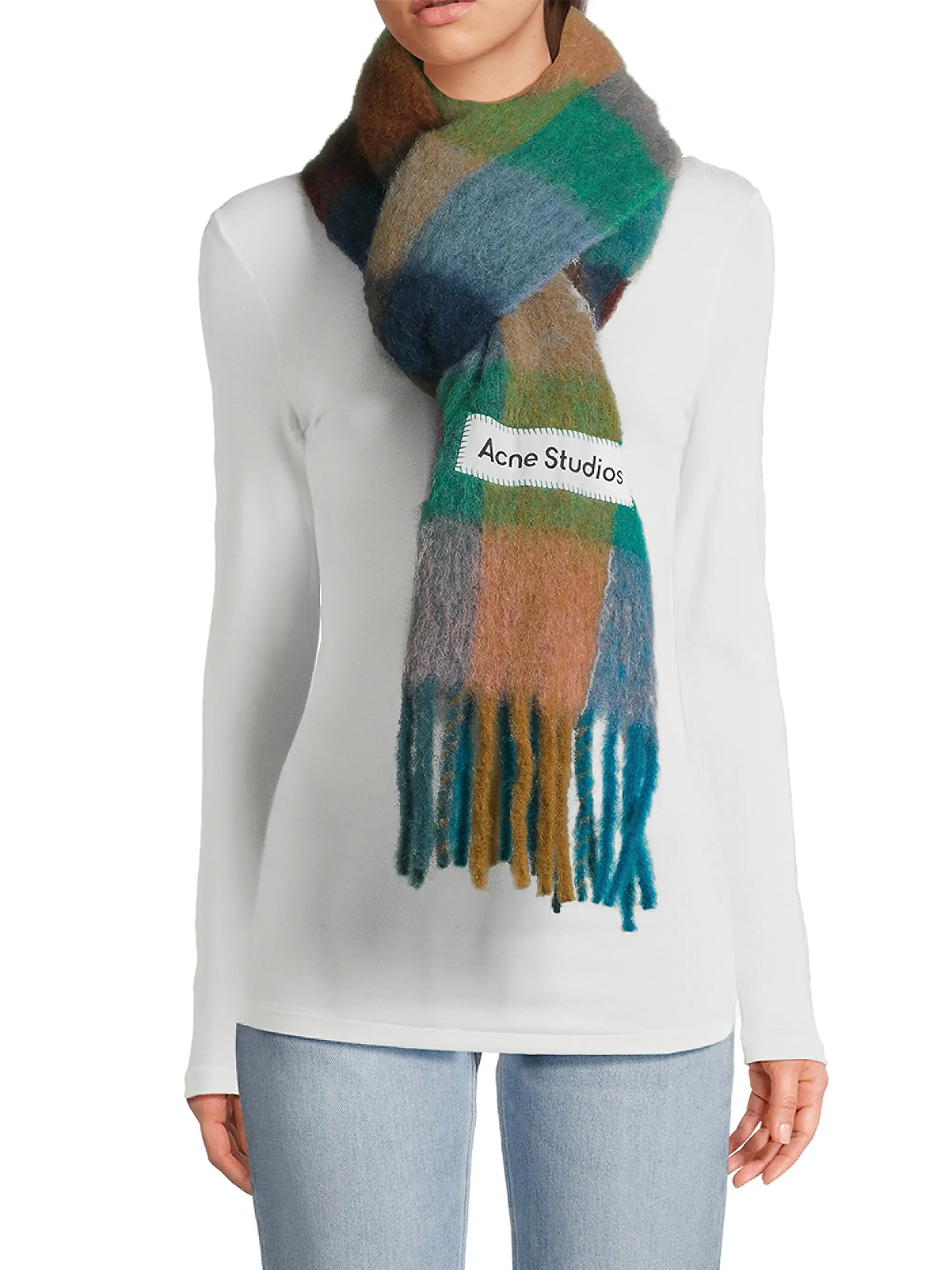 Vally Check Scarf | Saks Fifth Avenue