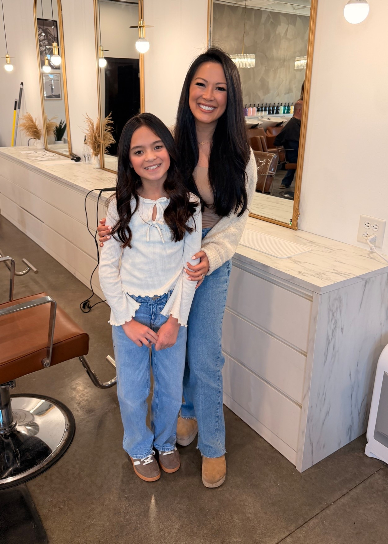 To the moms with skinny girlies with a small waist and long legs, here’s where I find Oakli’s jeans! She’s 11 and wearing a 7/8, TALL! 

Linking my new jeans, too! Except I’m in a SHORT! 😂

#LTKKids #LTKPetite #LTKmomlife