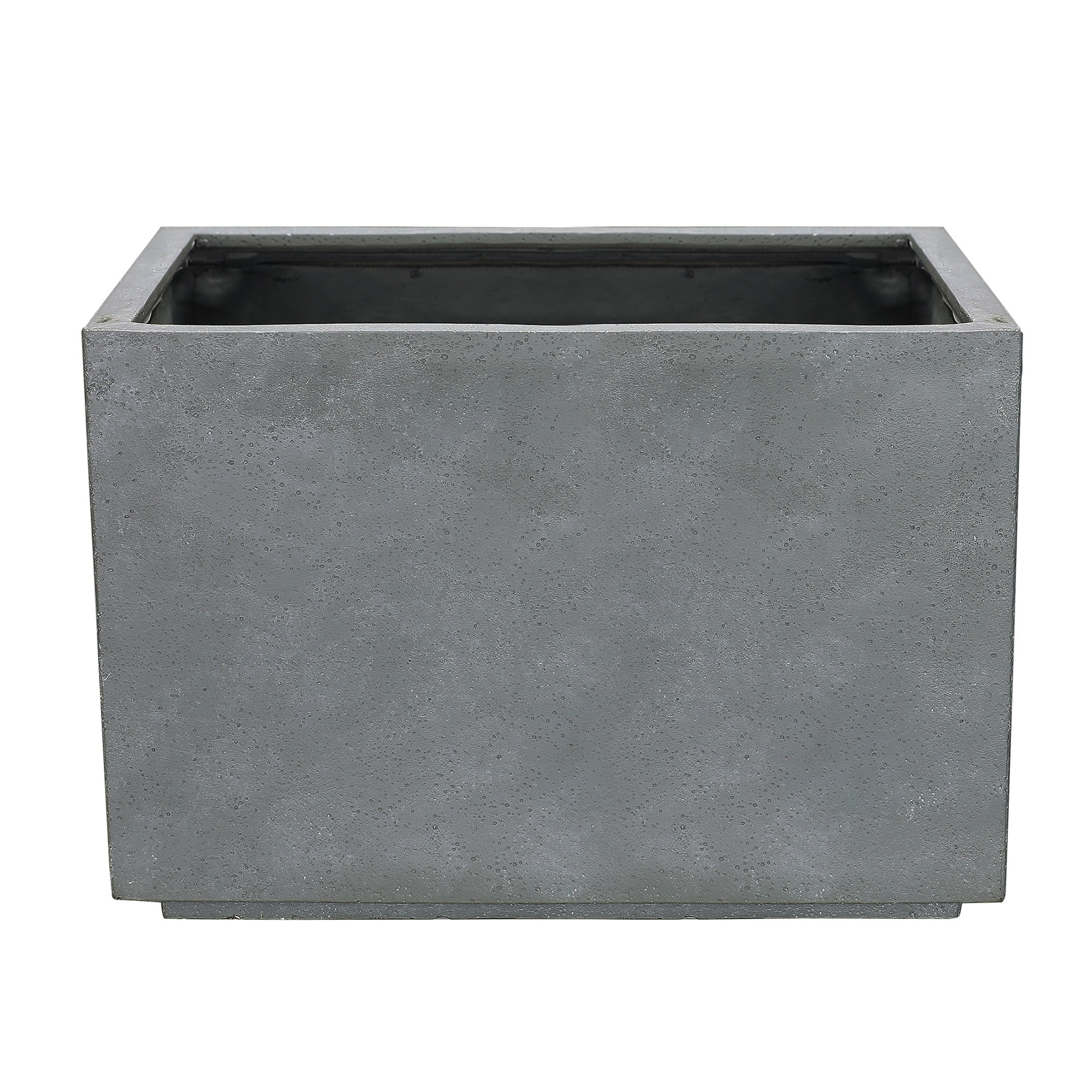 Dave & Jenny Marrs for Better Homes & Gardens Mason Rectangular Gray Resin Planter, 18in x 12in x... | Walmart (US)