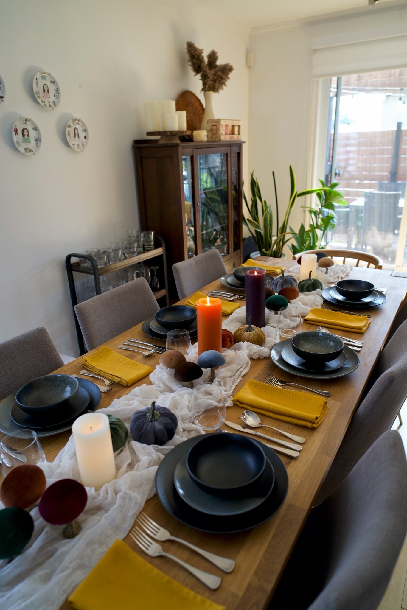 Bringing fall touches to this timeless tablescape, with the velvet mushrooms and pumpkins in jewel hues

#LTKcanada #LTKfall #LTKhome