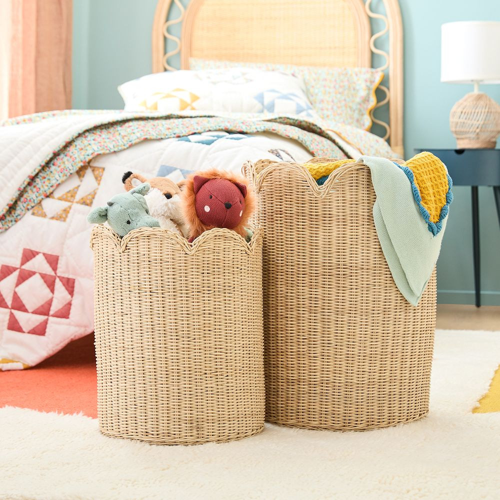 Misha &amp; Puff Rattan Baskets (Set of 2) | West Elm (US)